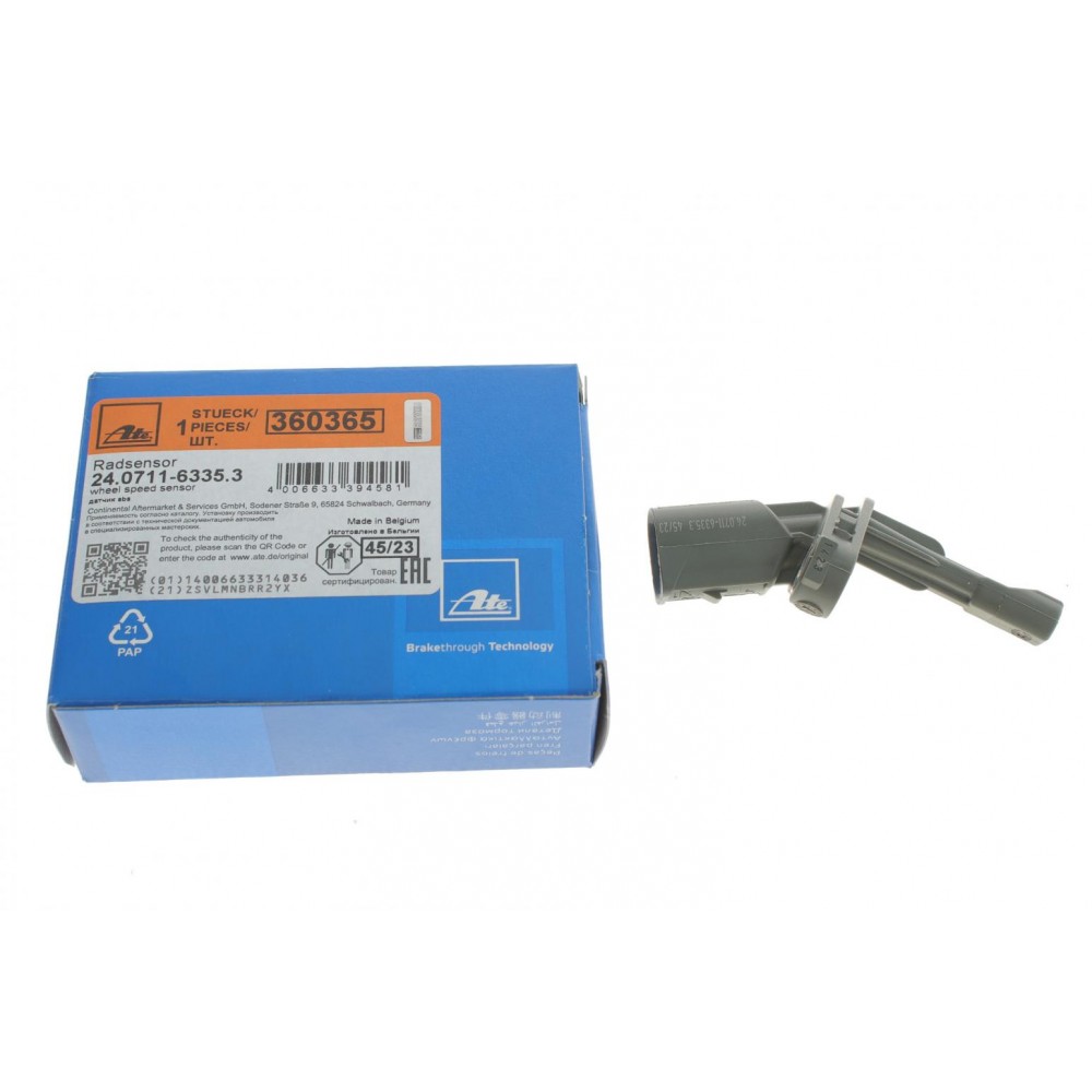 Датчик ABS (задній) Audi Q3/Skoda SuperB/VW Golf/Jetta/Passat/Sharan/Touran 06- (L)