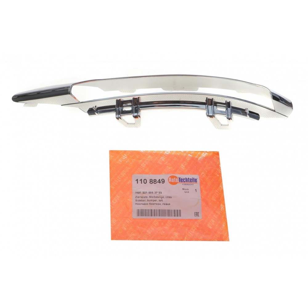 Накладка бампера (переднього) MB S-class (W221) 10-13 (L)