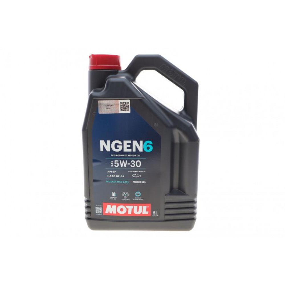 Олива моторне синтетичне MOTUL NGEN 6 SAE 5W30 5л (839851)