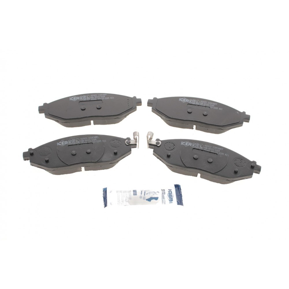 182023 ICER КомплеК т гальмівних колодок, дискове гальмо