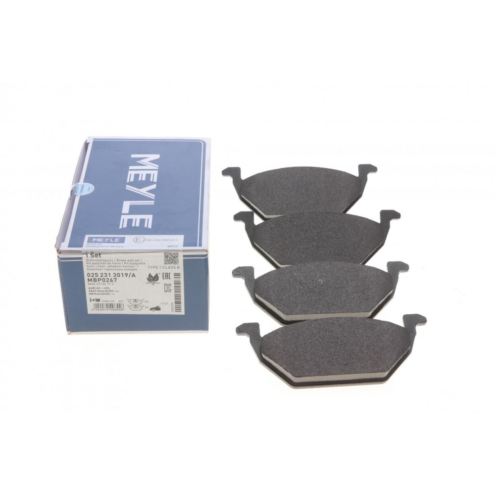 025 231 3019/A MEYLE Комплект гальмівних колодок дисковий гальм