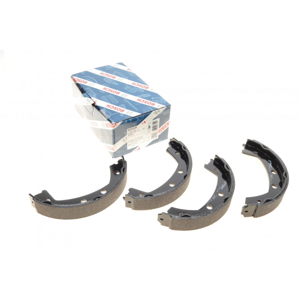 0 986 487 732 BOSCH Комплект гальмівних колодок, стояночная тормозная система