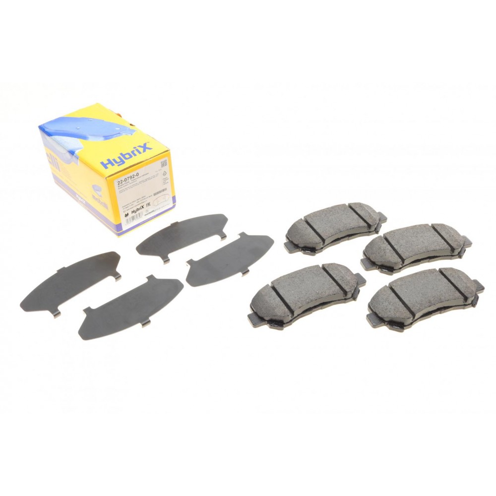 22-0792-0 METELLI Комплект гальмівних колодок дисковий гальм