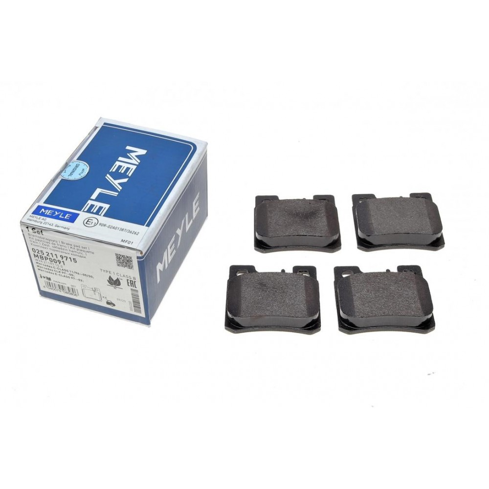 025 211 9715 MEYLE Комплект гальмівних колодок дисковий гальм