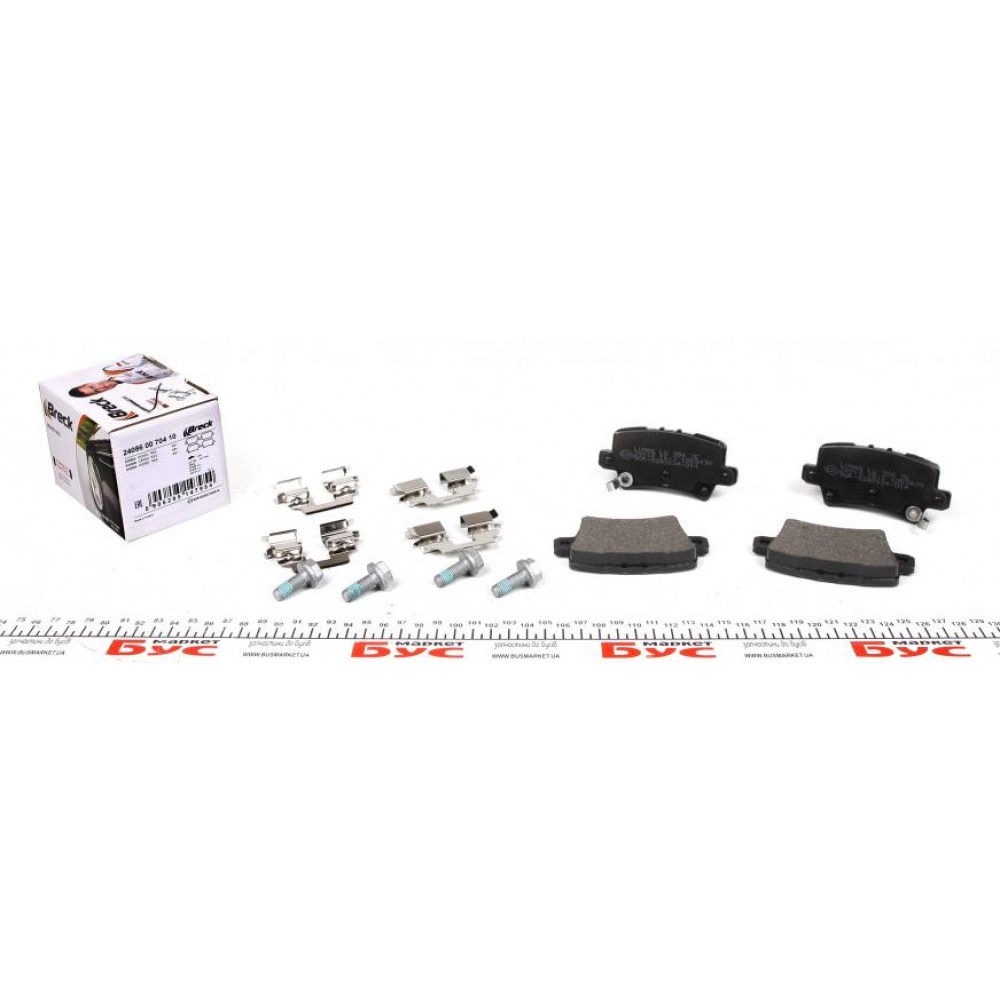 24086 00 704 10 BRECK Комплект гальмівних колодок дисковий гальм