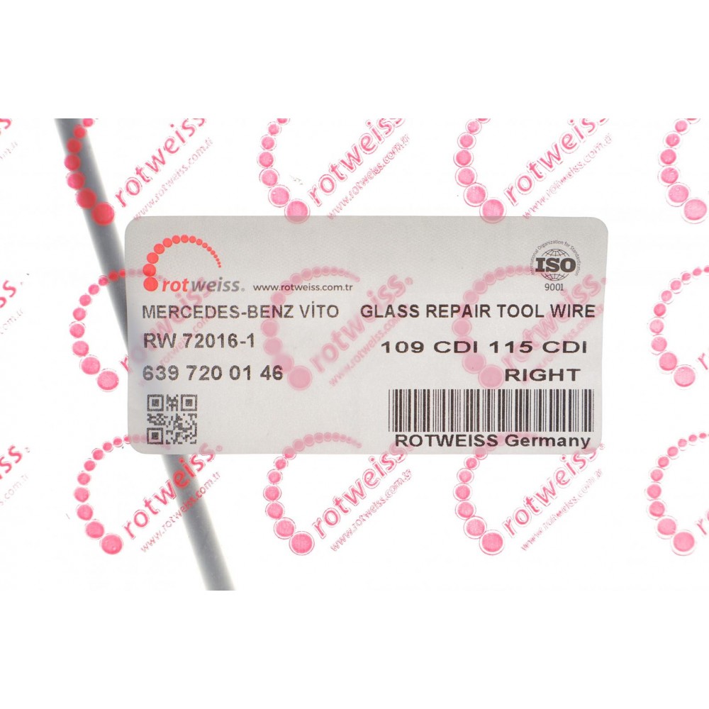 Ремкомплект склопідіймача MB Vito (W639) 03- (R) (6397200146)