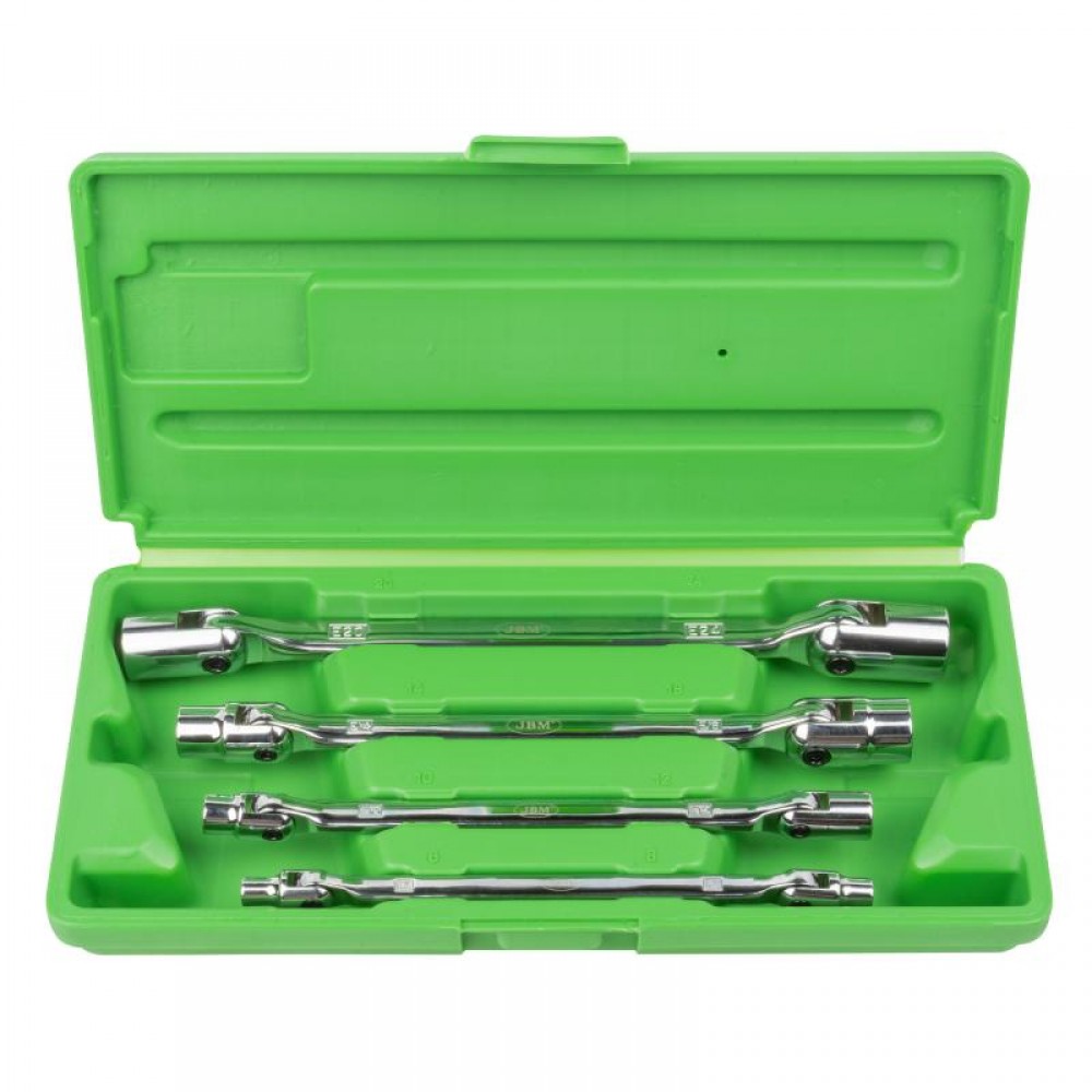 Набор ключей Torx шарнирных JBM 4 шт, Е6хЕ8/Е10хЕ12/Е14хЕ18/Е20хЕ24 (50622) купити в Україні