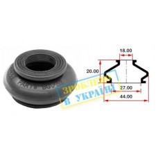 Пильник опори кульової рульового наконечника (універсальний) (27х18x20)