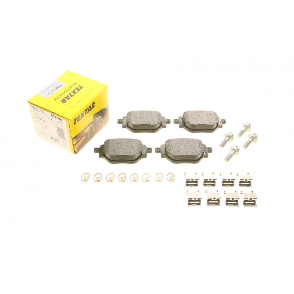 2619501 TEXTAR Комплект гальмівних колодок дисковий гальм