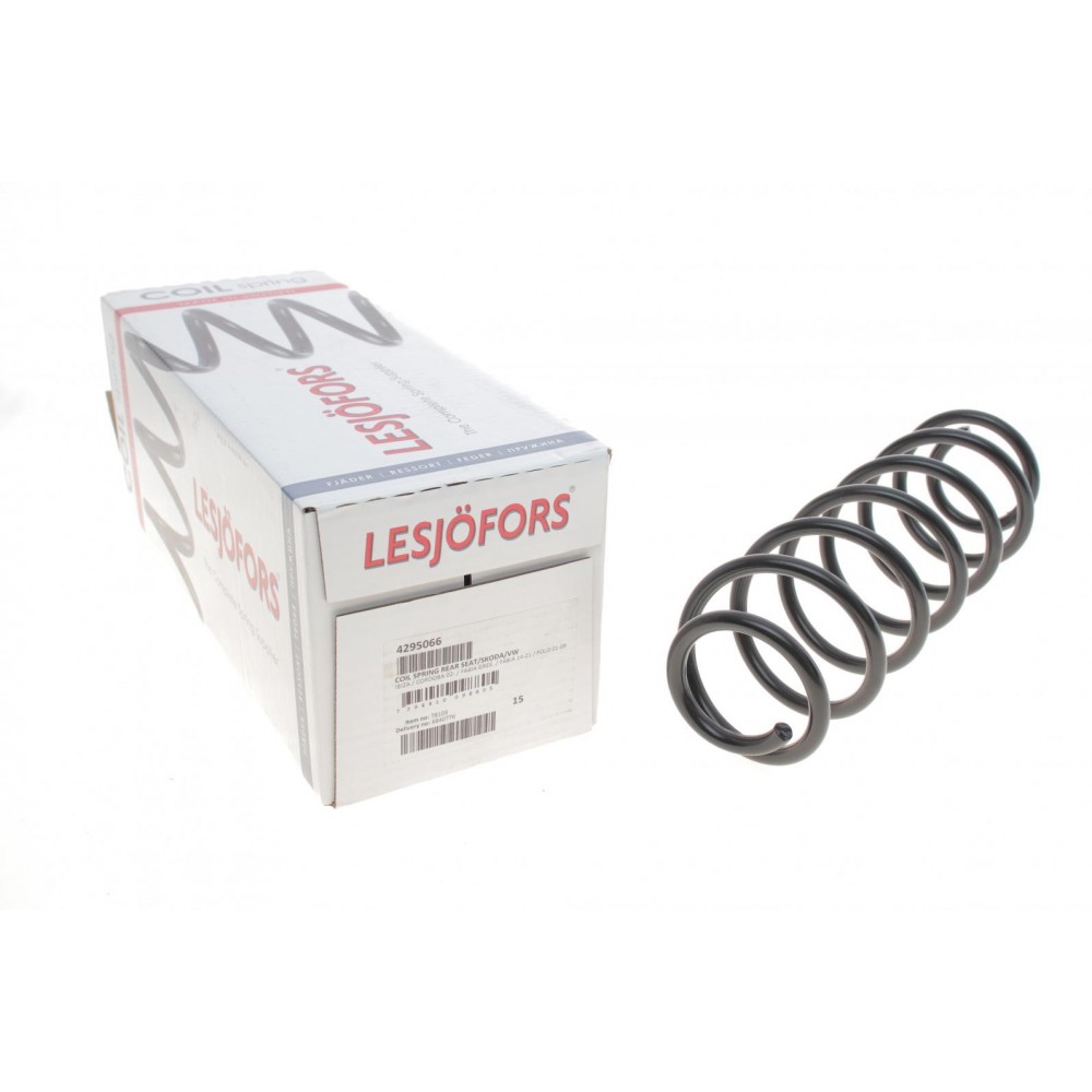 Пружина (задня) VW Polo 1.2-1.4/1.4-1.9TDI 01-09/Skoda Fabia 1.0-1.2TSI/1.2-1.4TDI 07- (накл.з.ч)