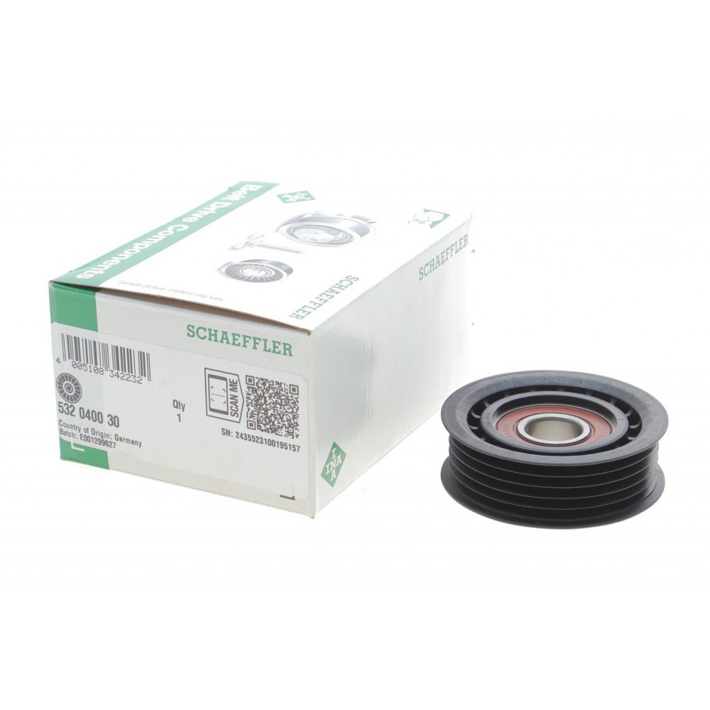 532 0400 30 INA Паразитный / ведущий ролик, Поліклиновий ремінь