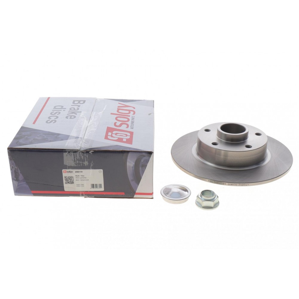 Диск гальмівний (задній) Renault Megane IV 15- (260x8) (+ABS) з підшипником