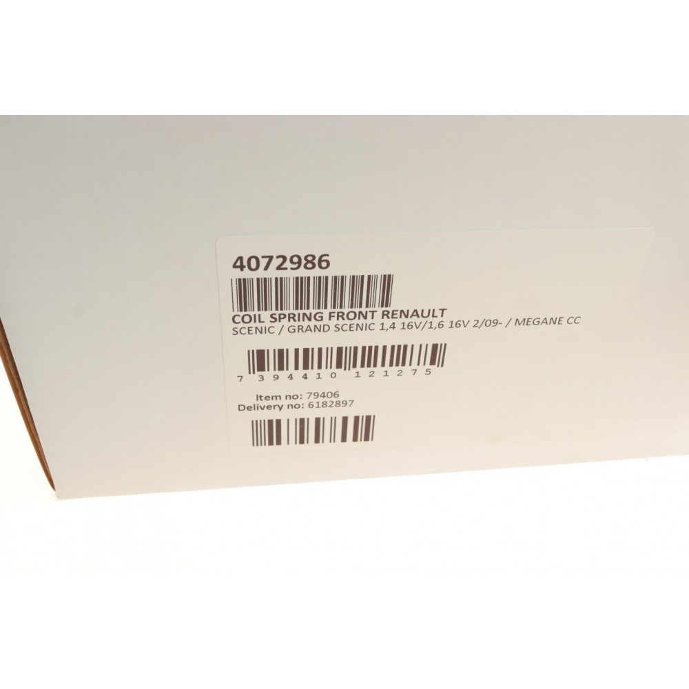 Пружина (передня) Renault Grand Scenic/Scenic 1.4/1.6 16V 09- (вен)/Megane CC 1.4TCe 10- (кабр)