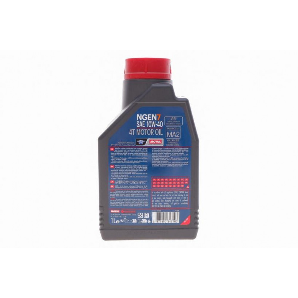 Олива 10W40 NGEN 7 4T (1L) ( API SP/JASO MA2) (111835)