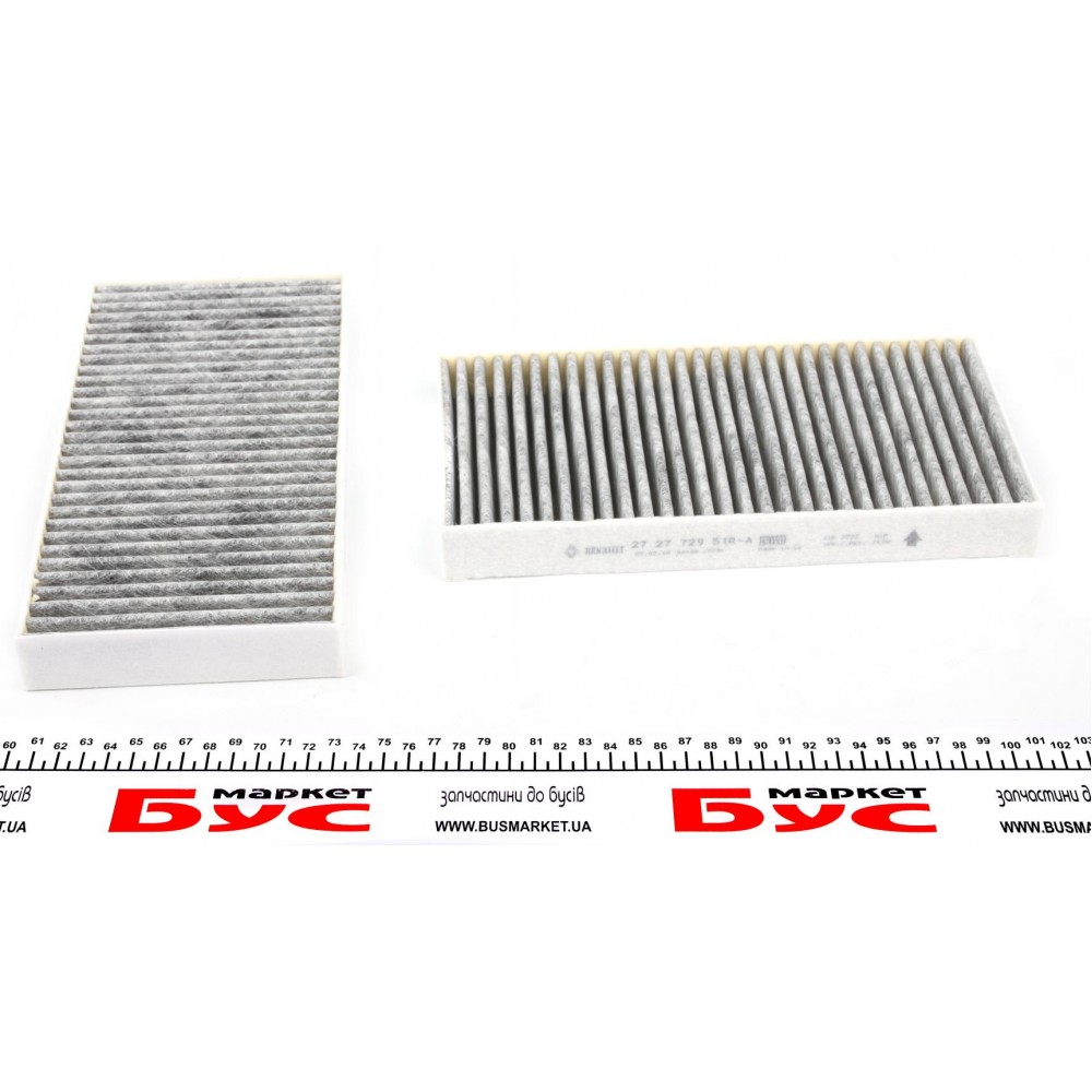 Фільтр салону Renault Laguna III 07- (вугільний) (к-кт)