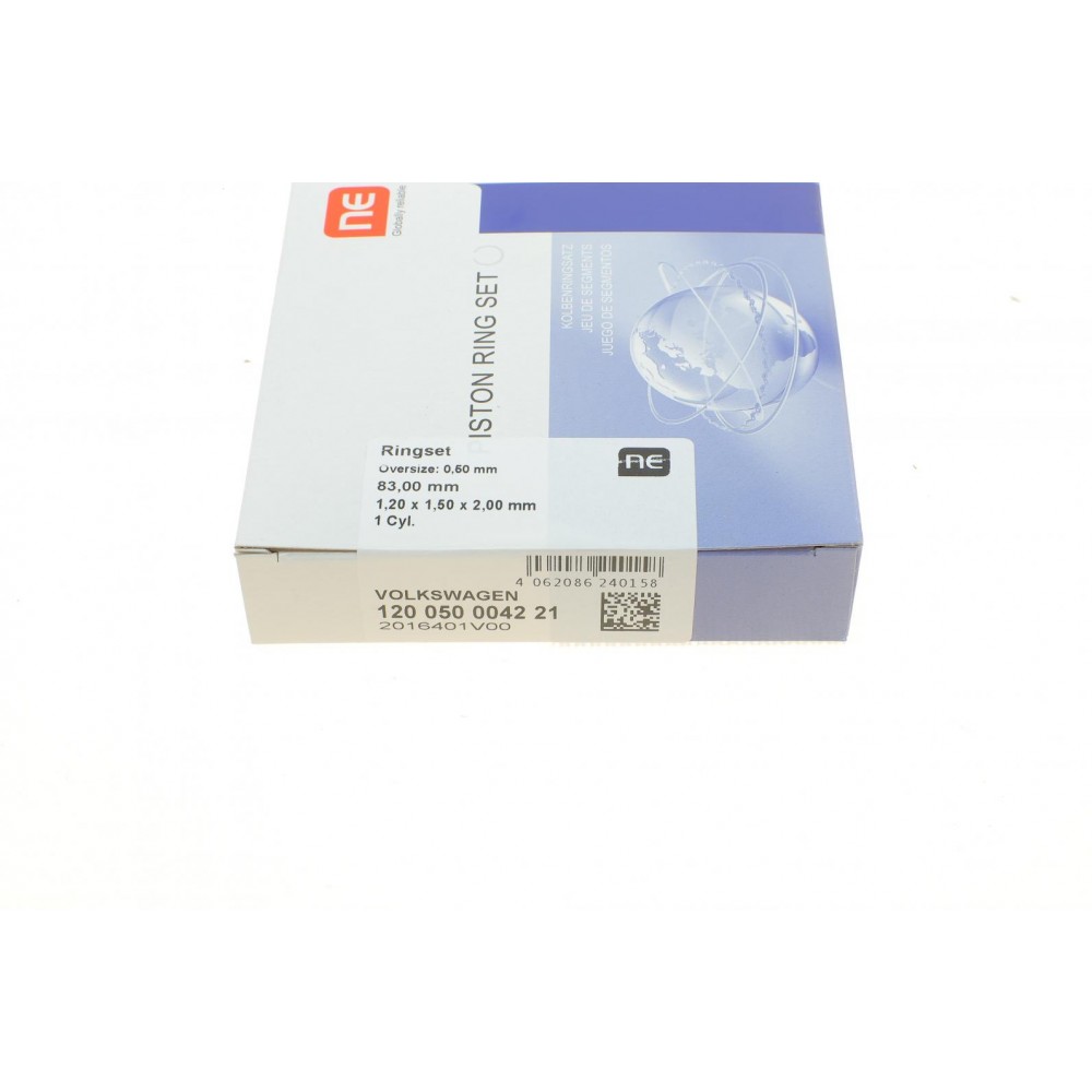 Кільця поршневі VW Caddy III 2.0EcoFuel/T5 2.0 03-15 (83.00mm/ +0.50) (1.2-1.5-2) = 8950525000