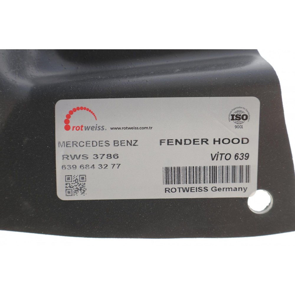 Підкрильник (передній) MB Vito (W639) 10- (L)