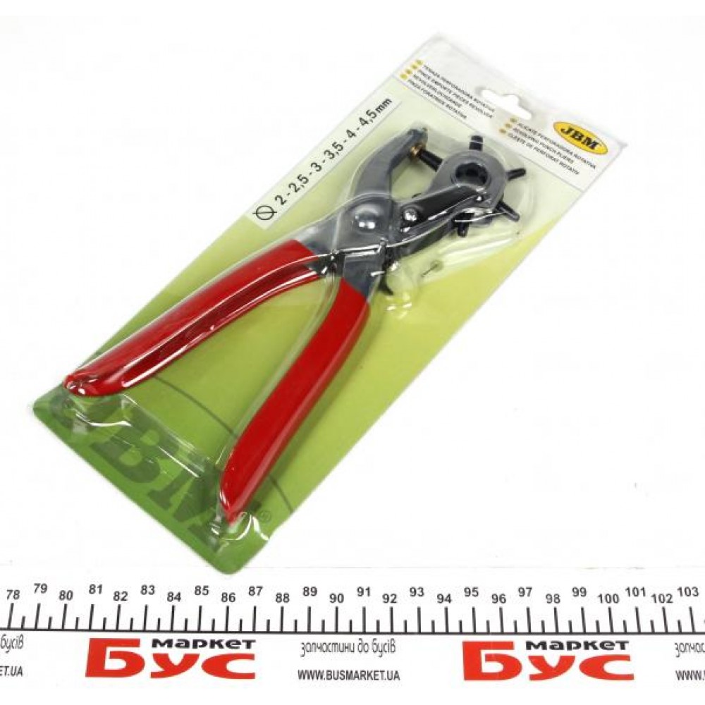 Дырокол для кожи (просекатель) JBM d=2/2.5/3/3.5/4/4.5mm(52638) купити в Україні