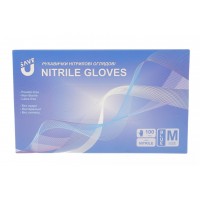 Рукавиці нітрилові (100шт./M) (сині)