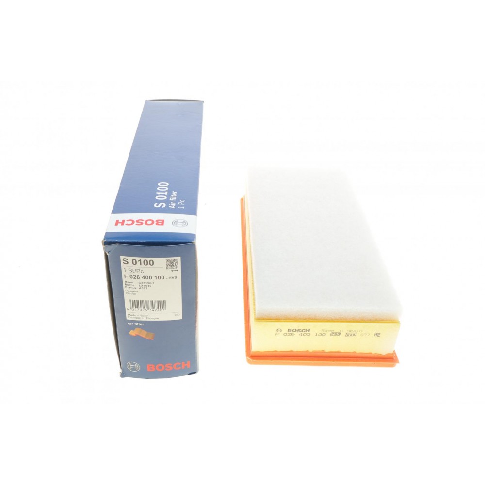 F 026 400 100 BOSCH Повітряний фільтр