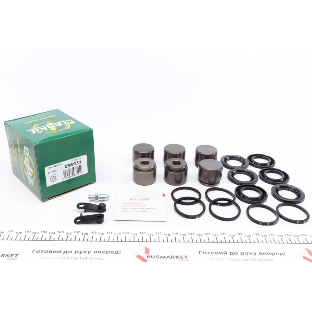 Ремкомплект супорта (переднього) VW Touareg 02-10 (d=36mm) (Brembo) (+6 поршнів)