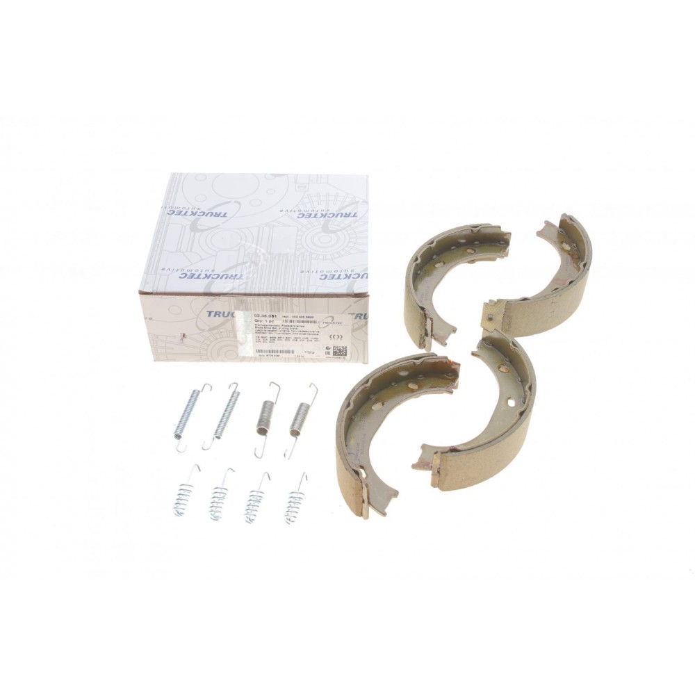 02.35.051 TRUCKTEC AUTOMOTIVE Комплект гальмівних колодок, стояночная тормозная система