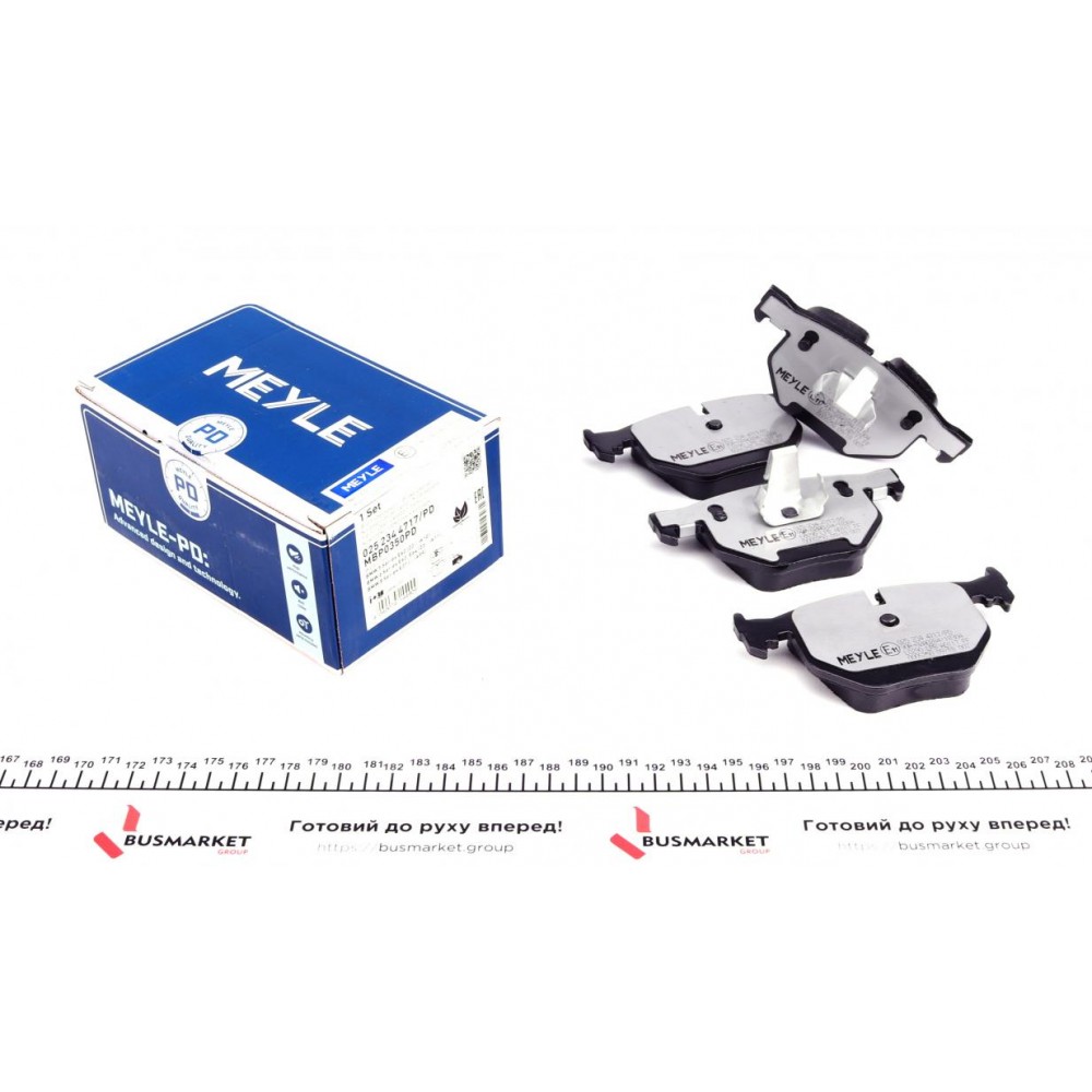 025 234 4717/PD MEYLE КомплеК т гальмівних колодок, дискове гальмо