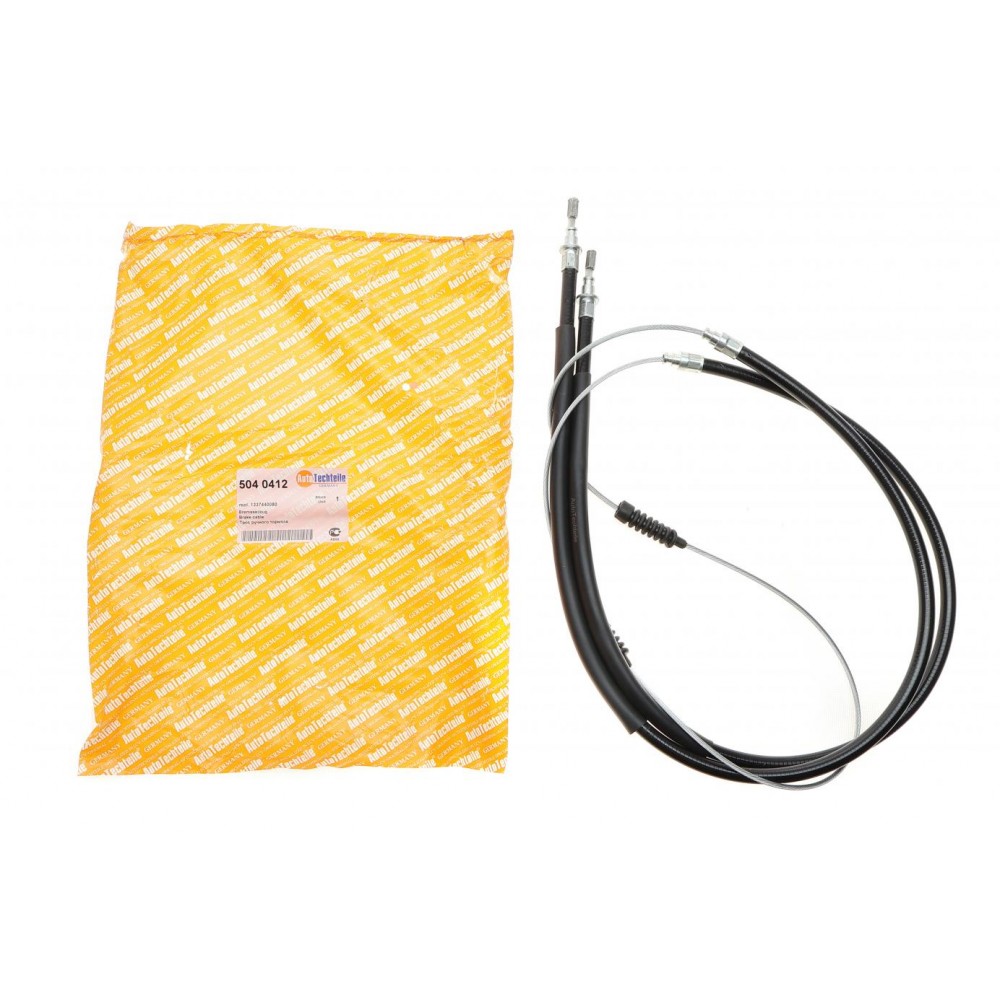 Трос ручника (задній) Fiat Ducato 02- (барабанні гальма) (2825/875x2mm)