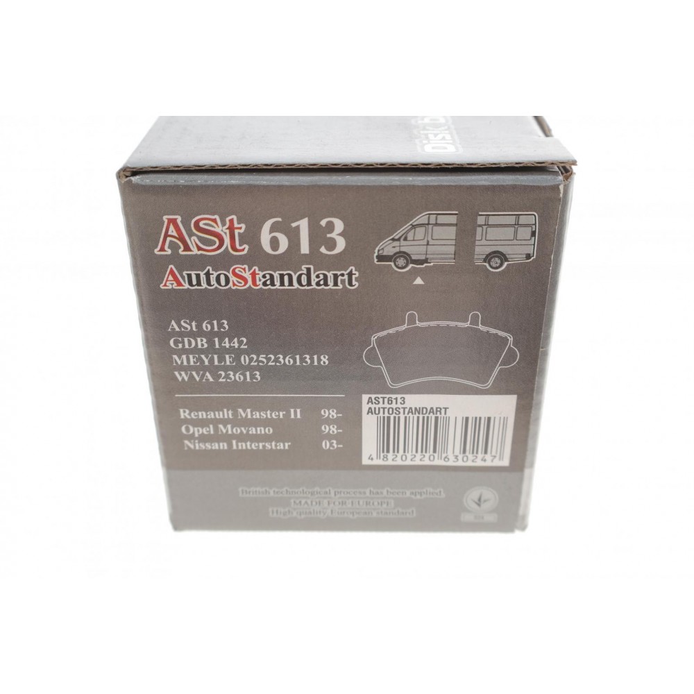 Колодки гальмівні (передні) Renault Master 98- R16