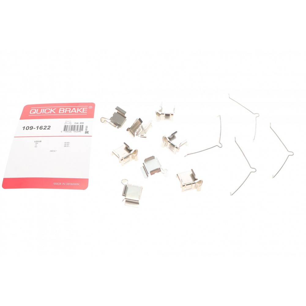 109-1622 QUICK BRAKE Комплектуючі колодки дискового гальма