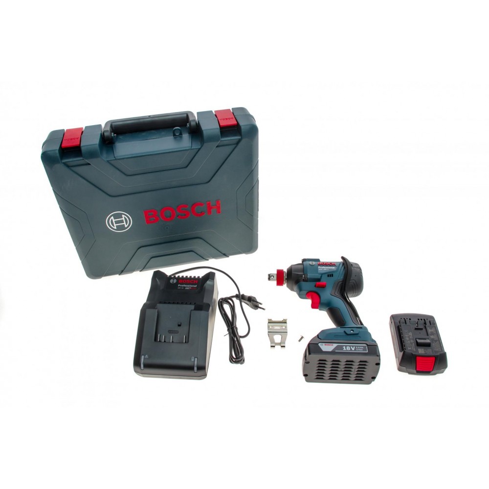 06019G5223 Bosch Гайковёрт ударный BOSCH GDX 180-Li, аккум., 2х18 В, 180 Нм, M6-M14, 1.1кг, кейс (06019G5223)