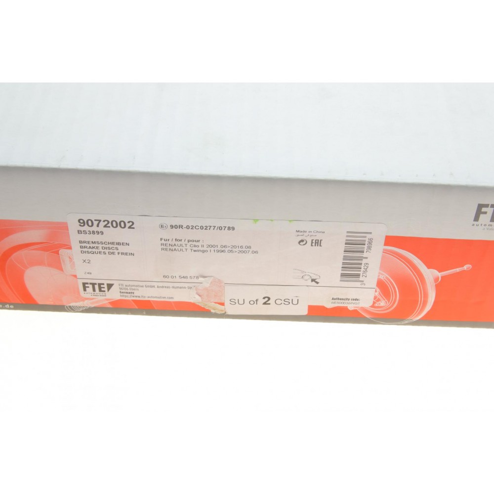 Диск гальмівний (передній) Renault Kangoo 1.2i/1.4i/1.9D 97- (259x20.6) (+ABS)