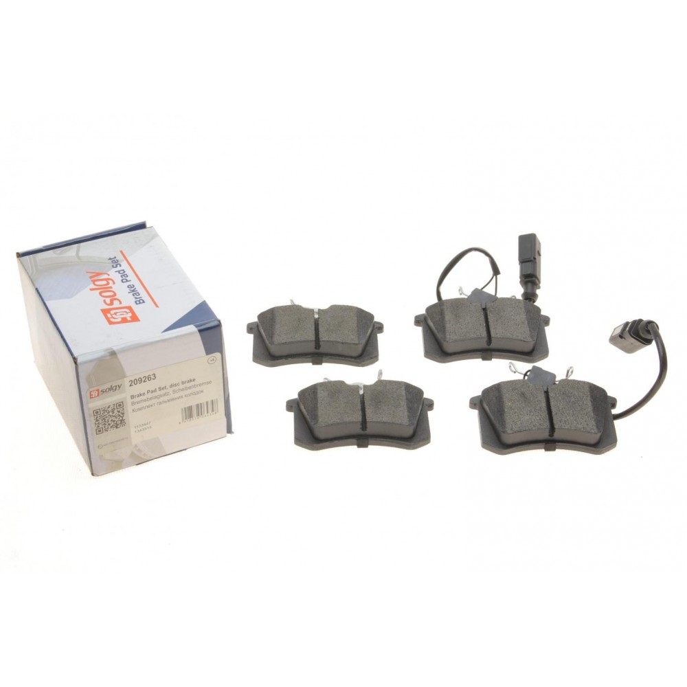 Колодки гальмівні (задні) Ford Galaxy 95-06/VW Sharan/Seat Alhambra 95-10/Ibiza 03-08 (+датчик)