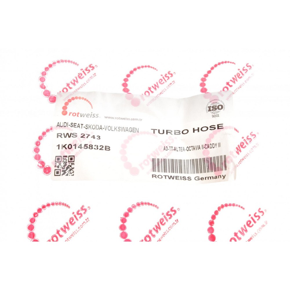 Патрубок інтеркулера VW Caddy 1.9TDI 03- (BJB)