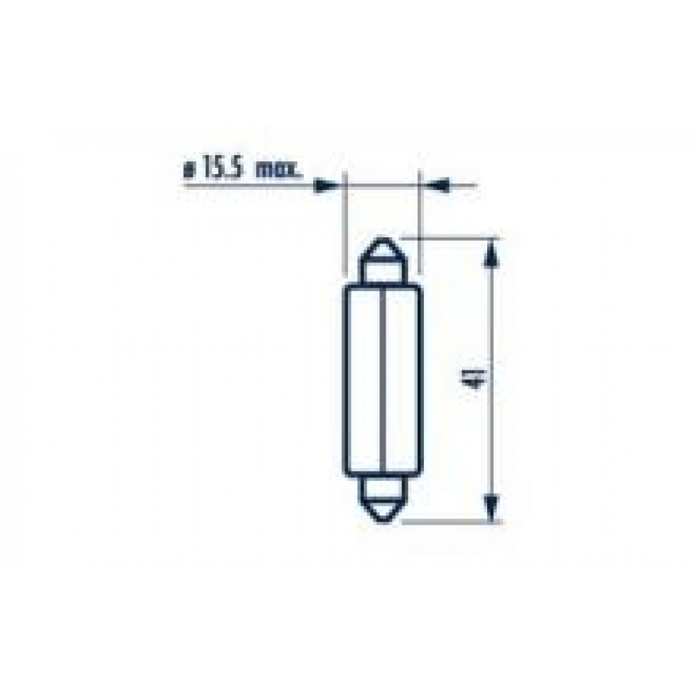 Автолампа C18W 24V 18W S8.5 (15x41mm) Standard