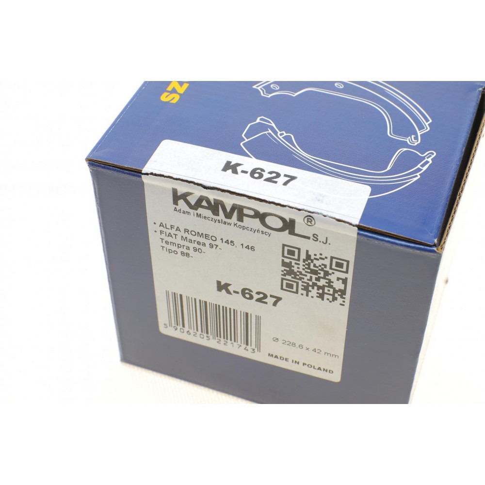 Колодки гальмівні (задні) Fiat Fiorino/Tempra/Tipo 90-99 (барабанні) (228.6x42)