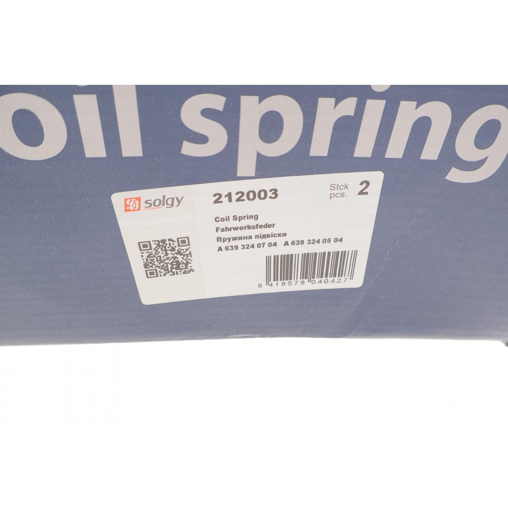 Пружина (задня) MB Vito (W639) 03- (з пост. діам.)