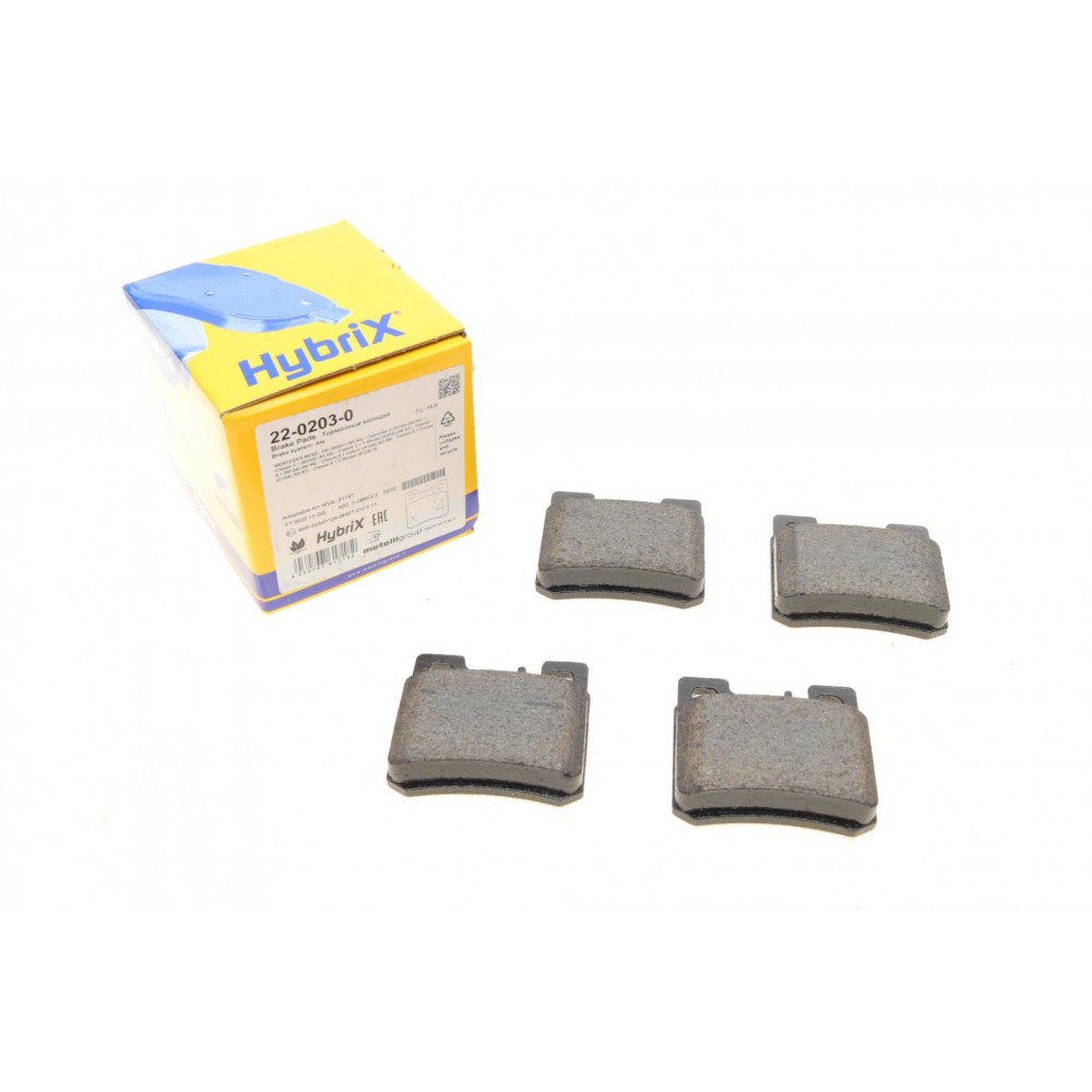 22-0203-0 METELLI Комплект гальмівних колодок дисковий гальм