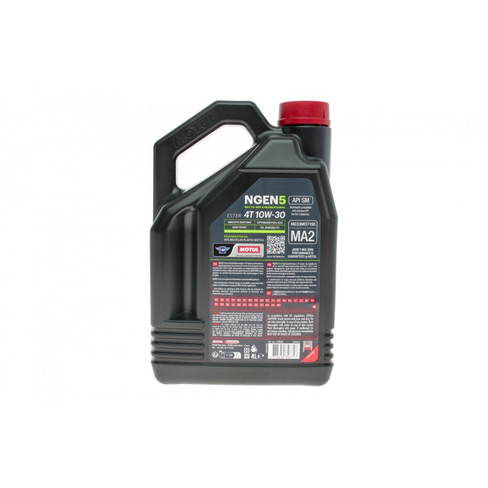 Олива 10W30 NGEN 5 4T (4L) (API SP/JASO MA2) (111828)