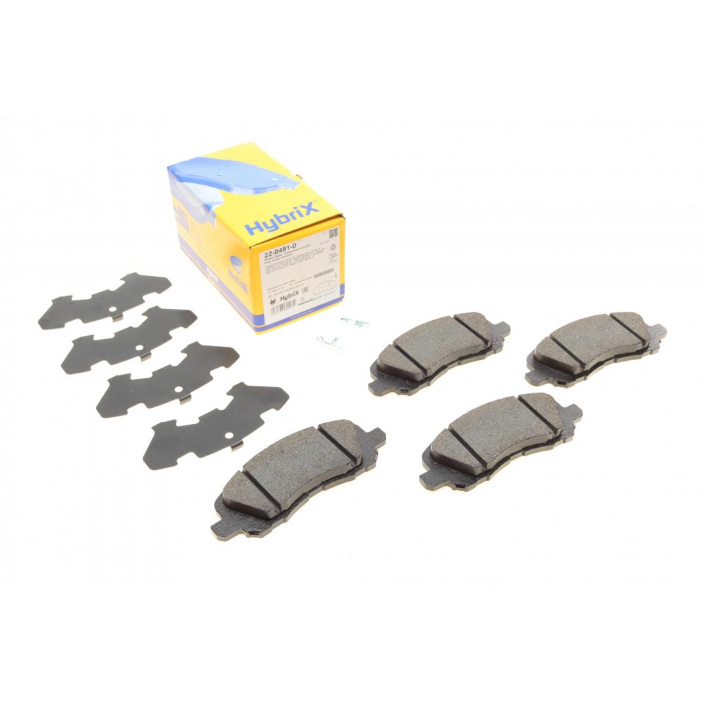 22-0481-0 METELLI Комплект гальмівних колодок дисковий гальм