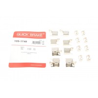 109-1748 QUICK BRAKE Комплектуючі колодки дискового гальма