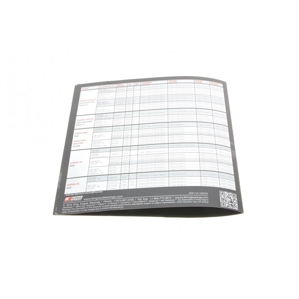 Брошура King Racing Brochure Subaru FA20