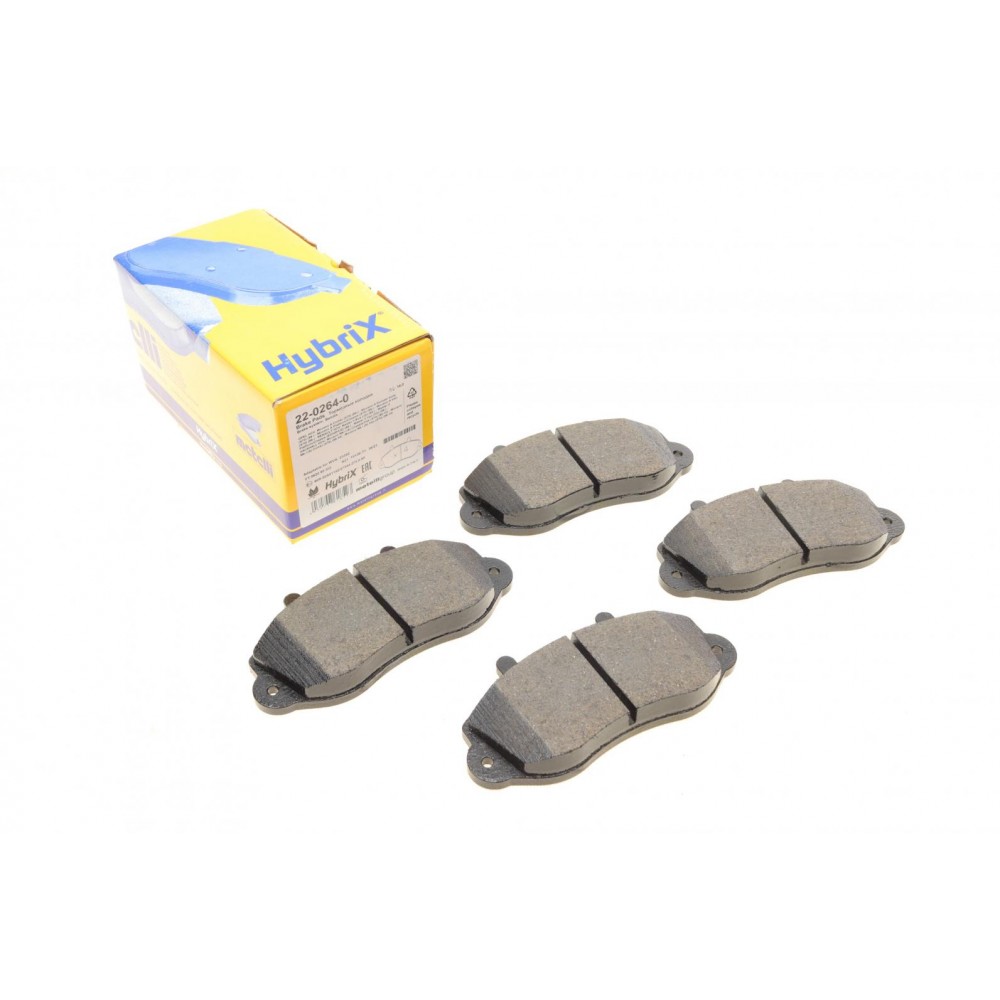 22-0264-0 METELLI Комплект гальмівних колодок дисковий гальм