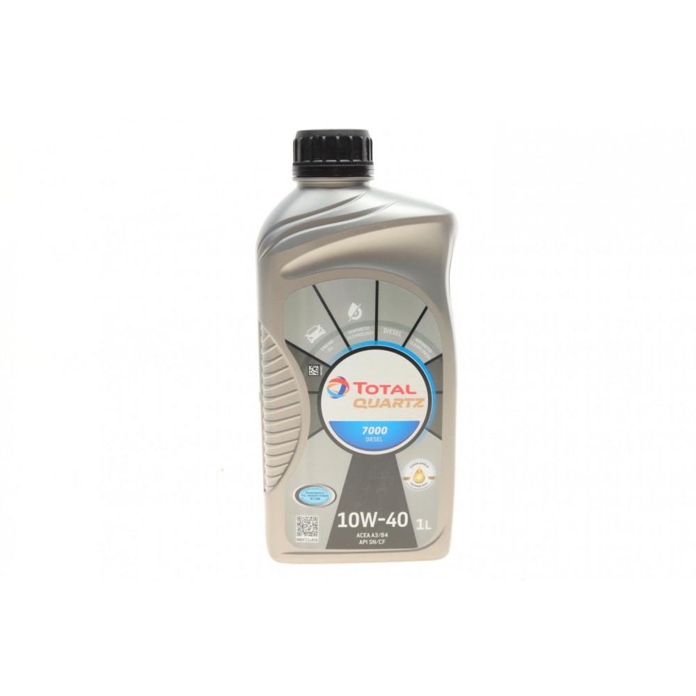 Олива 10W40 Quartz 7000 Diesel (1L)  (MB229.1/VW505.00) заміна на 214111