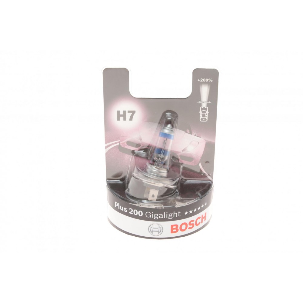 1987301145 Bosch Лампа H7 12V 55W Plus 200 Gigalight - кратн. 10 шт