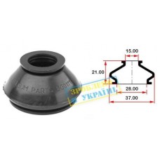 Пильник опори кульової рульового наконечника (універсальний) (28х15x21)