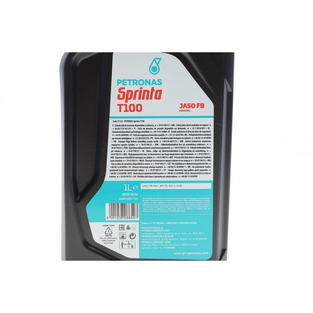 Олива SPRINTA T100 (1L) 2T (ISO-L-EGB/JASO FB) (API TB)