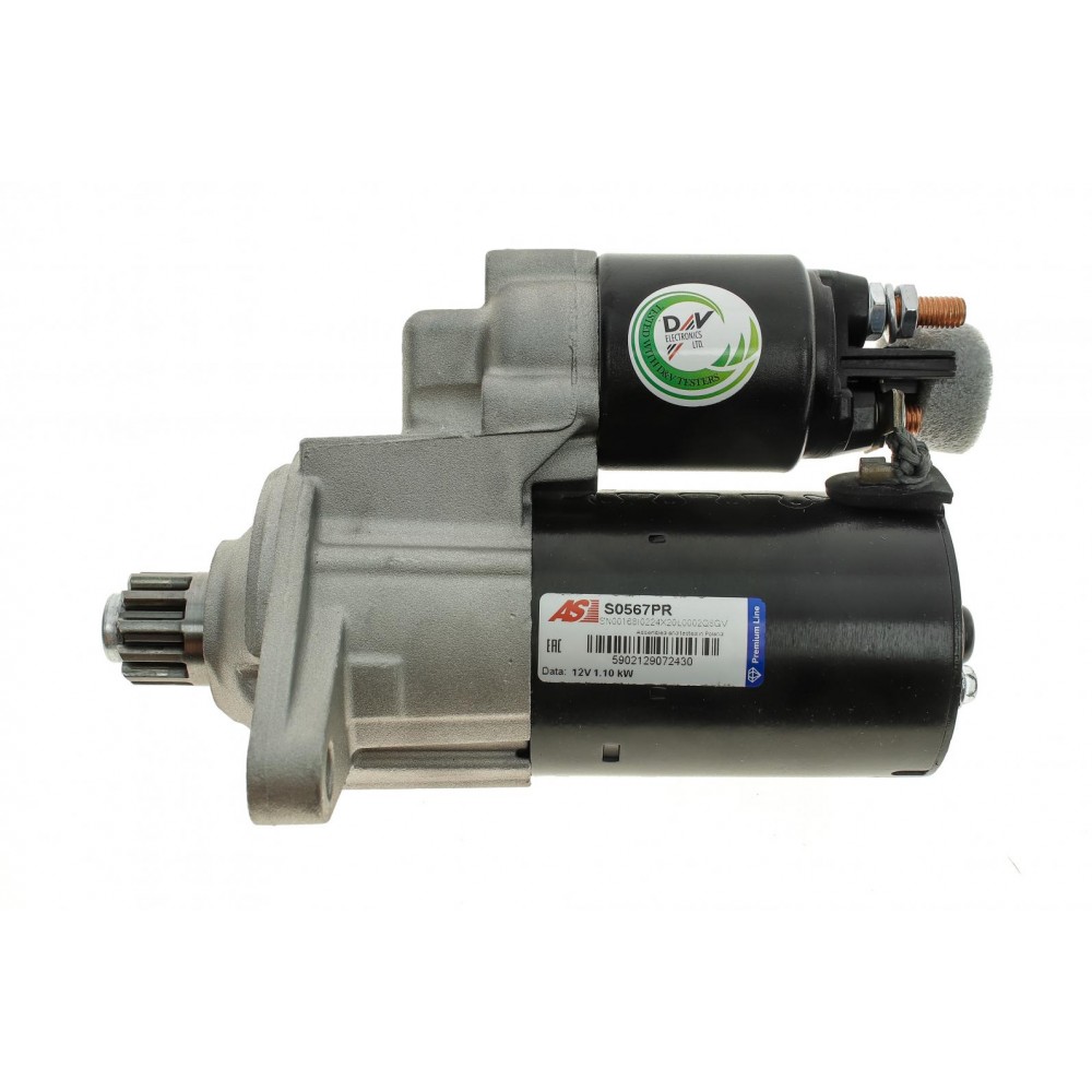 Стартер Audi A3/Q3/VW Passat 1.8/2.0 12- (12V/1.1kw) (z=11)
