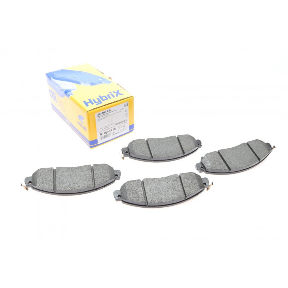 22-1081-0 METELLI Комплект гальмівних колодок дисковий гальм