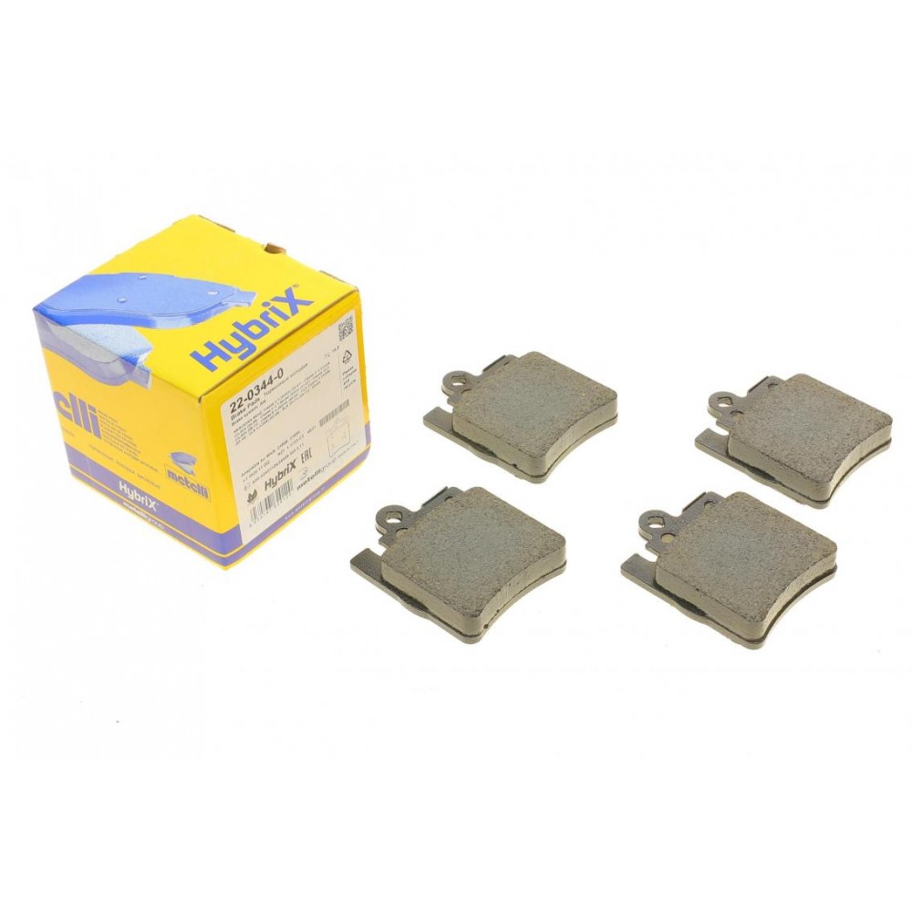 22-0344-0 METELLI Комплект гальмівних колодок дисковий гальм